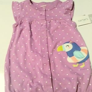 Carters Baby Girl Toucan Themed Romper